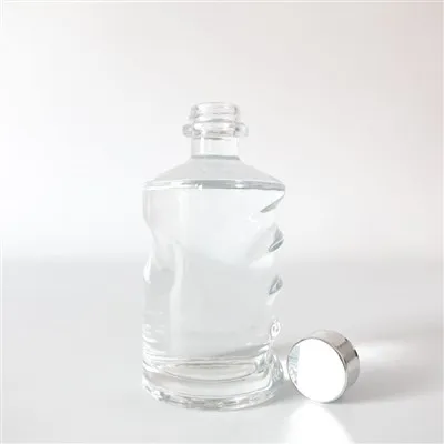 주문 제작 위스키 보드카 럼 브랜디 유리병 코르크가 있는 술병 유리병